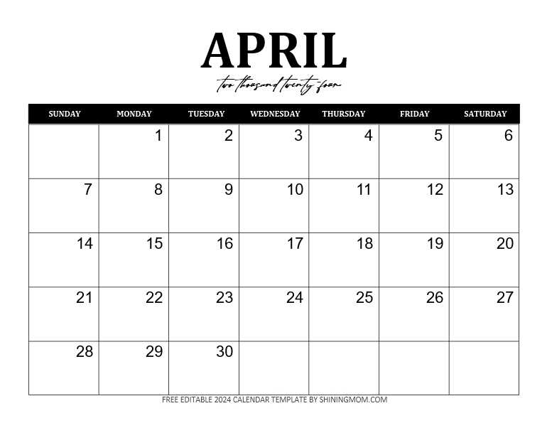 microsoft office calendar template