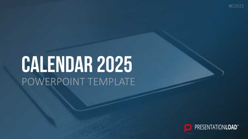 microsoft powerpoint calendar template 2025