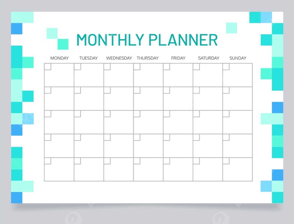 mock calendar template