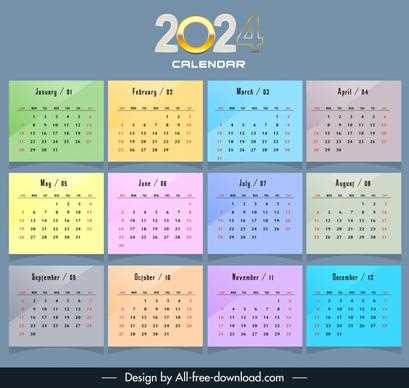 calendar template illustrator