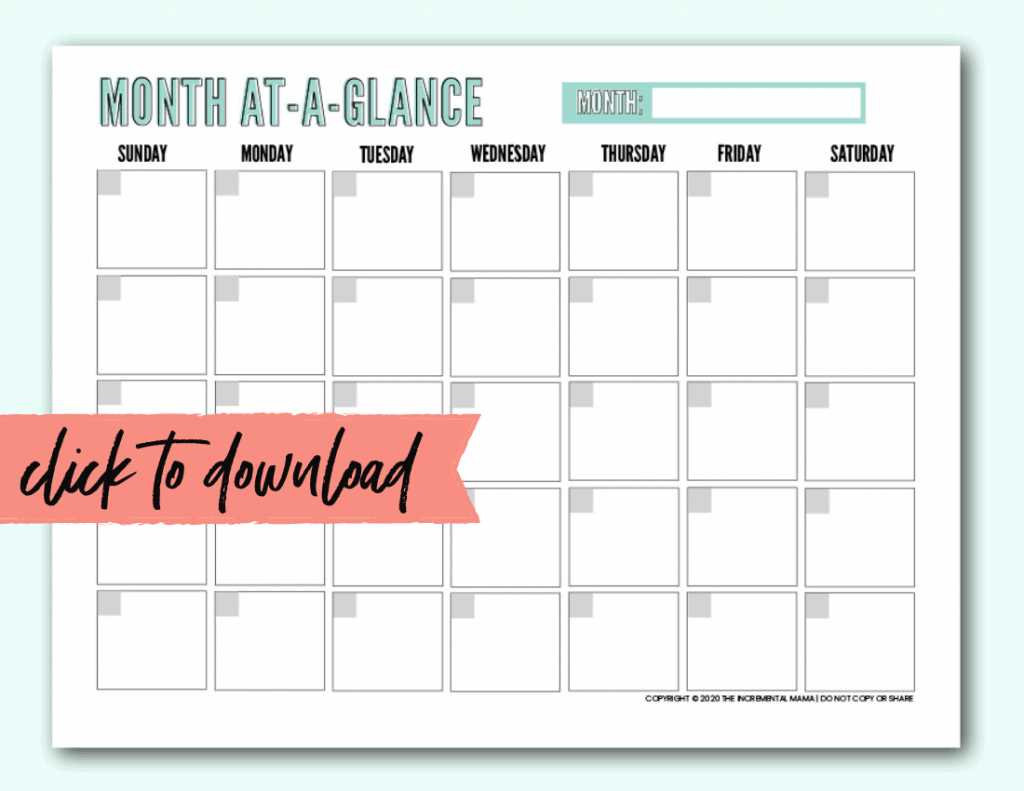 monthly fillable calendar template