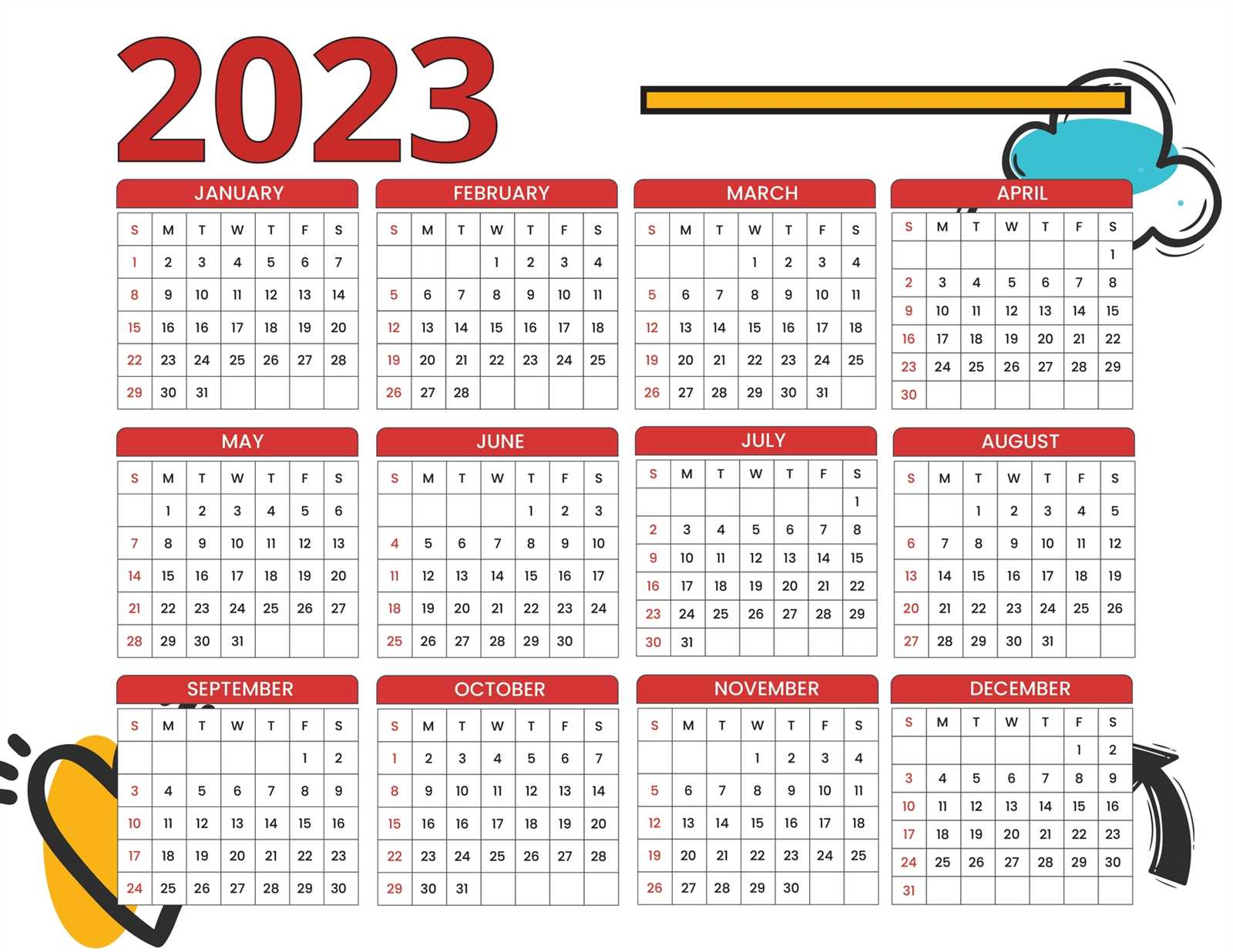 calendar template illustrator