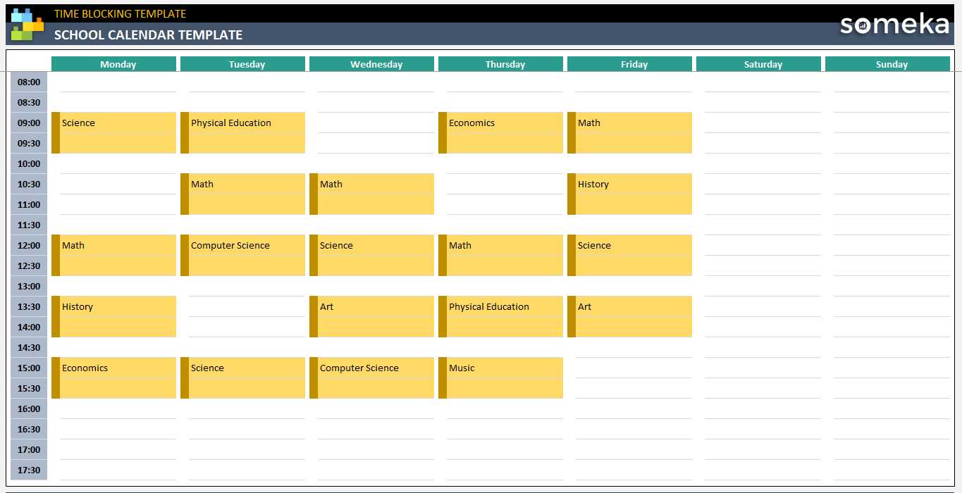 instructional calendar template