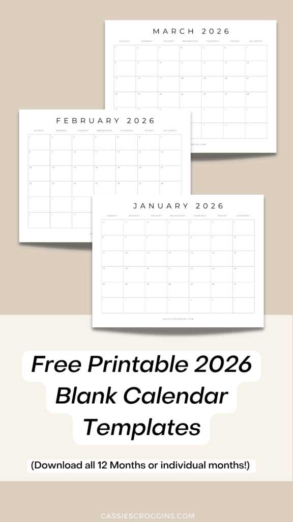 my free calendar template