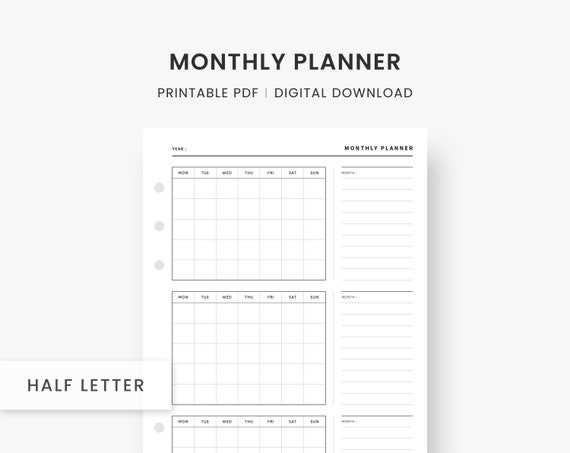 3 month blank calendar template