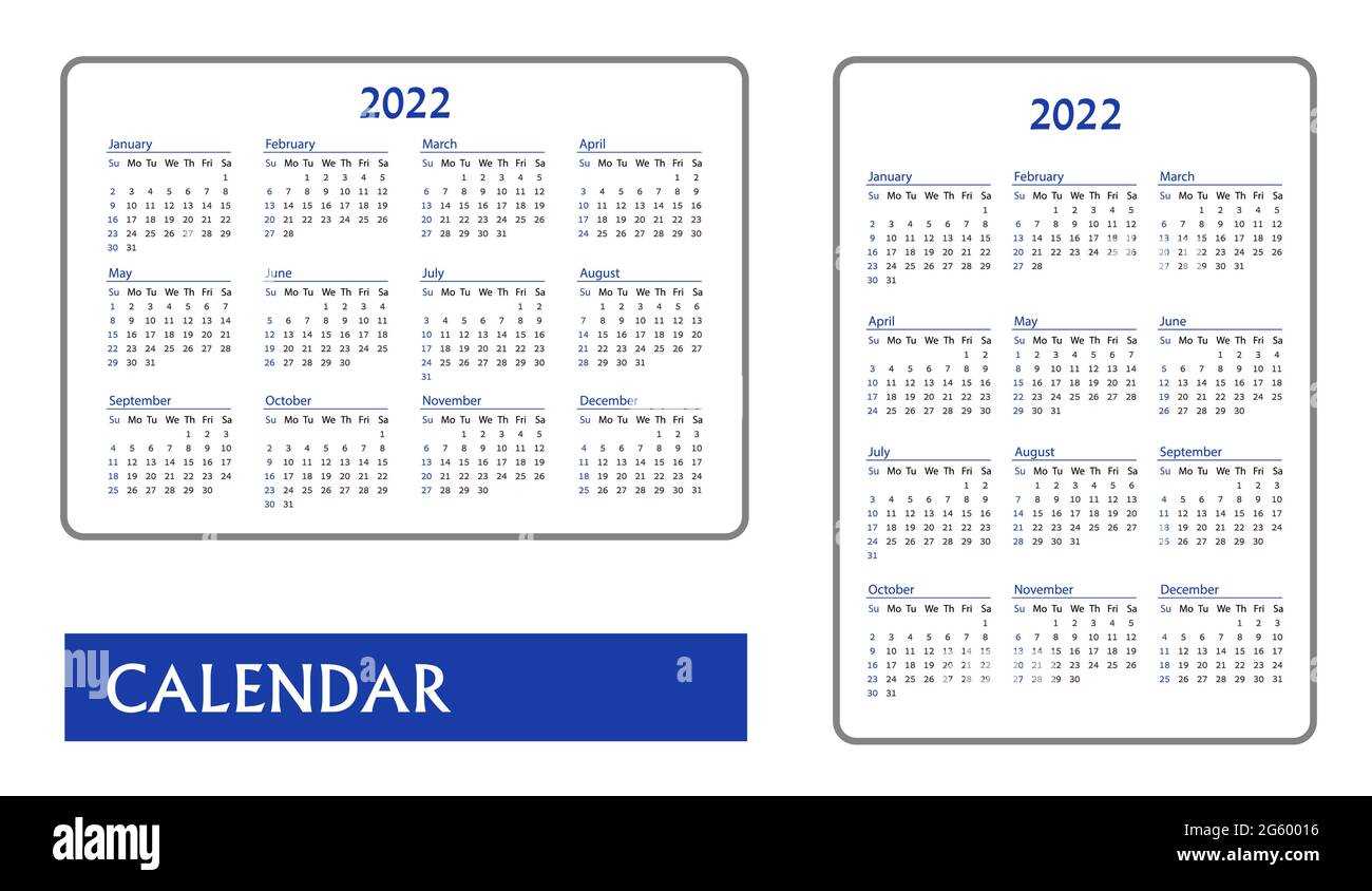 wallet size calendar template