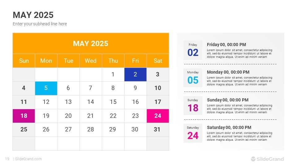 free social media content calendar template 2025