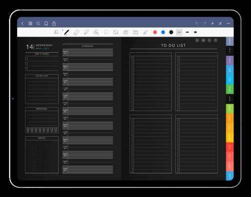 notability monthly calendar template free