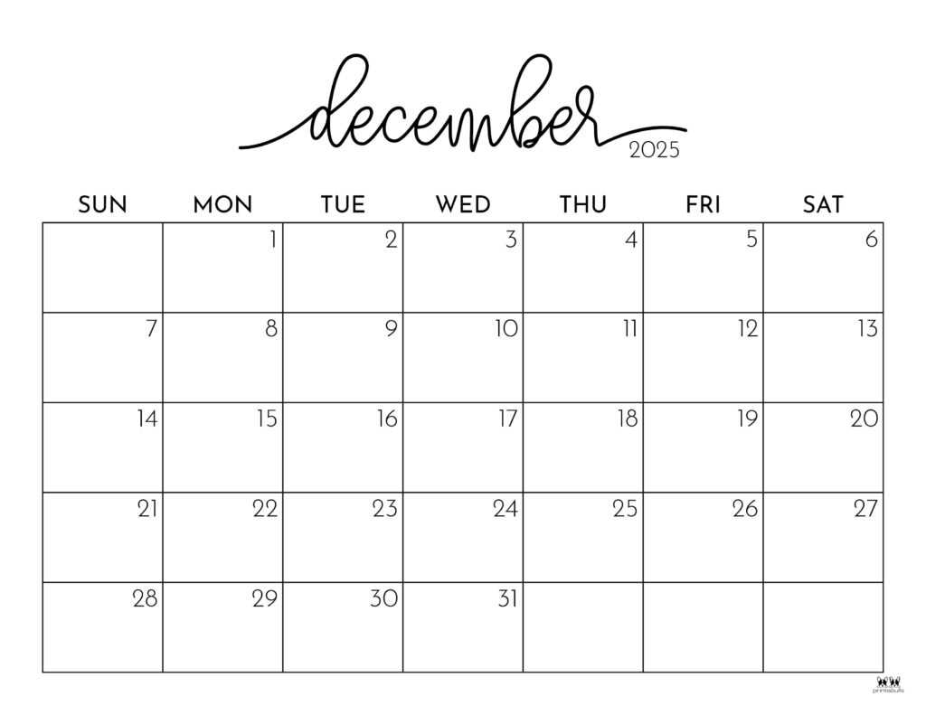 november and december 2025 calendar template