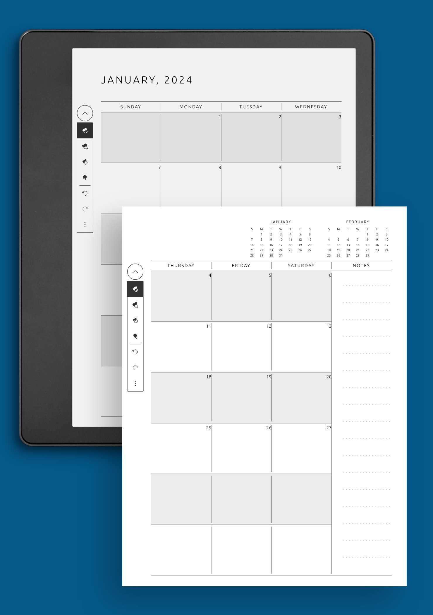 11 by 17 calendar template