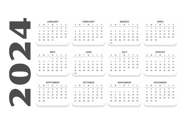 numbers yearly calendar template