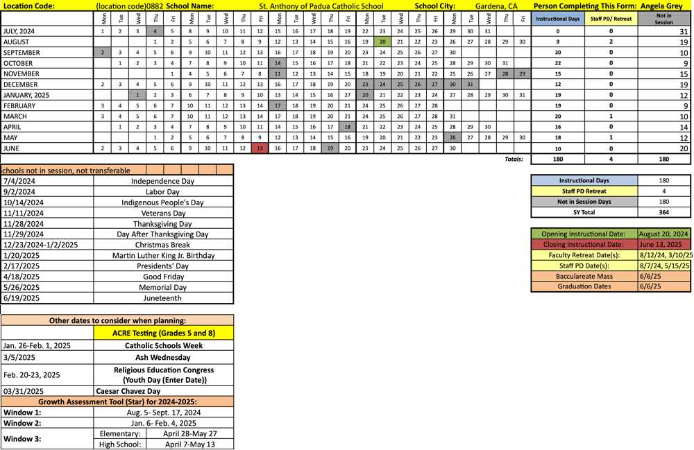 training calendar template 2025