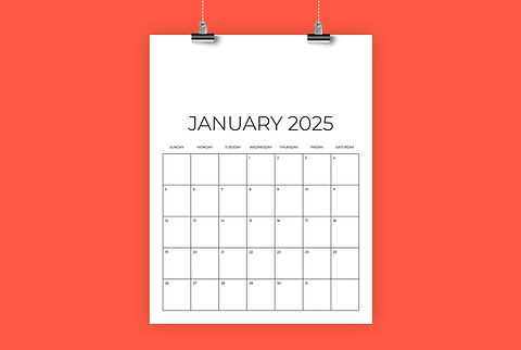 january 2026 template calendar