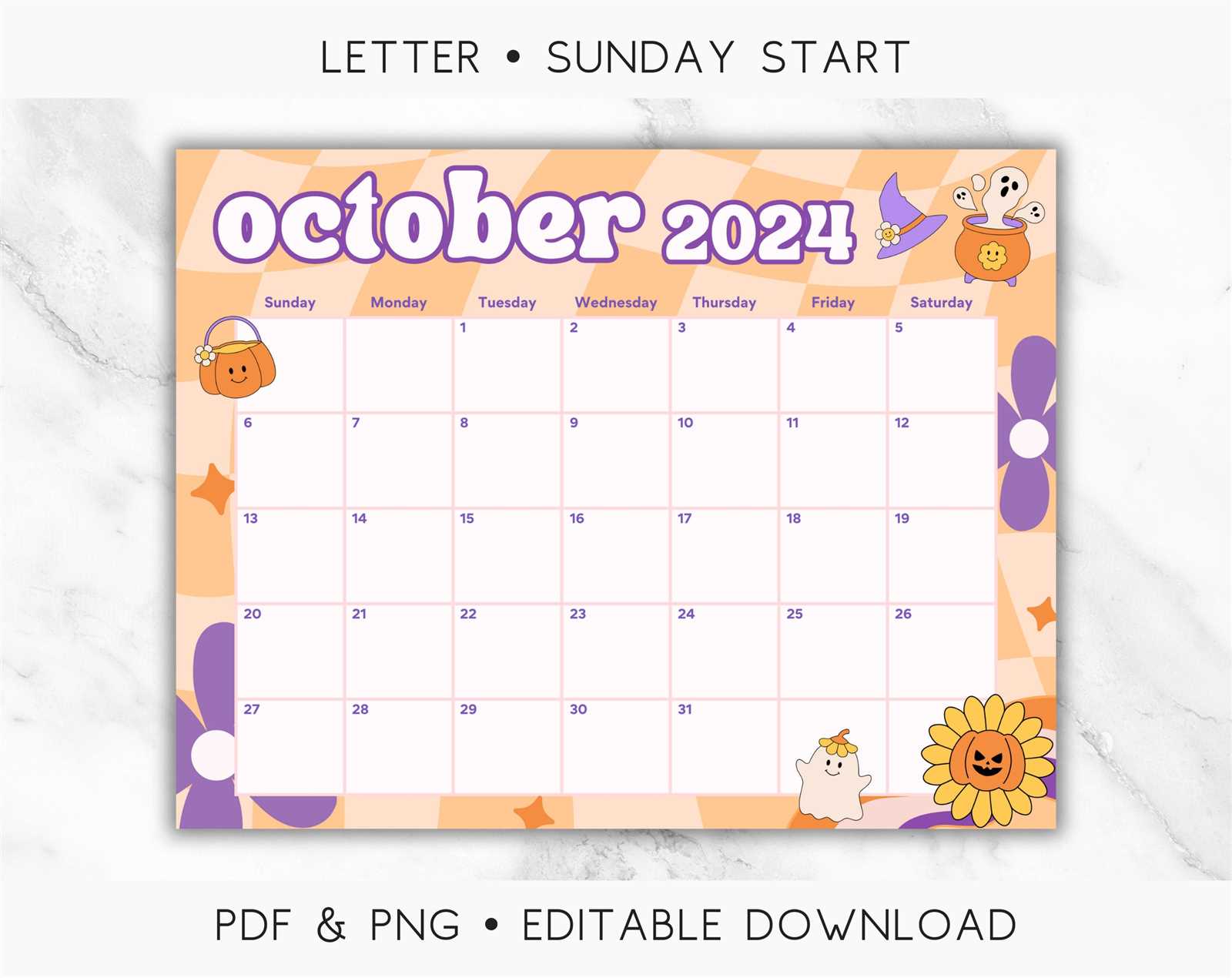 october calendar template