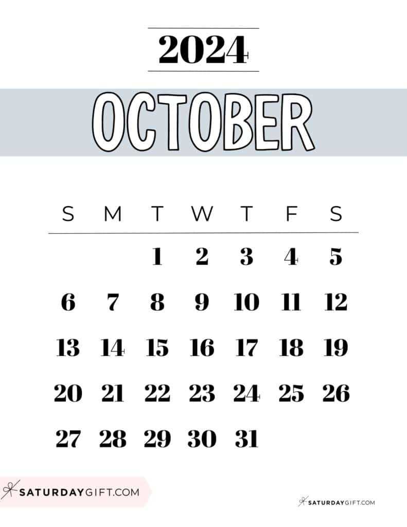 october free calendar template