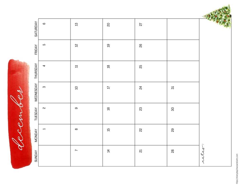 december 2025 template calendar