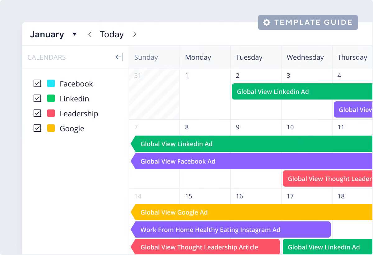 content creation calendar template free