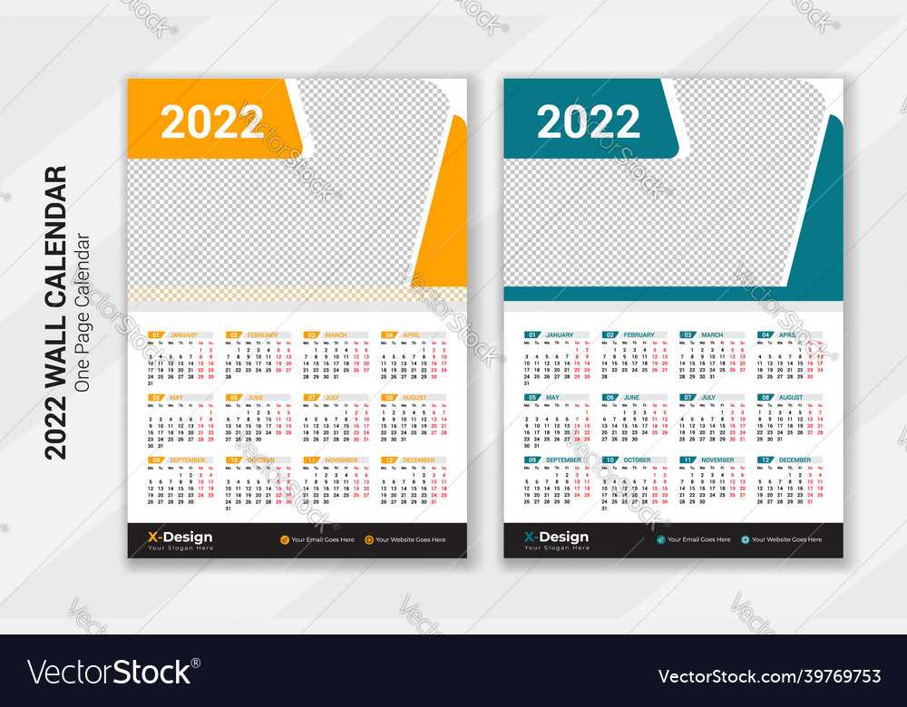 calendar template vector