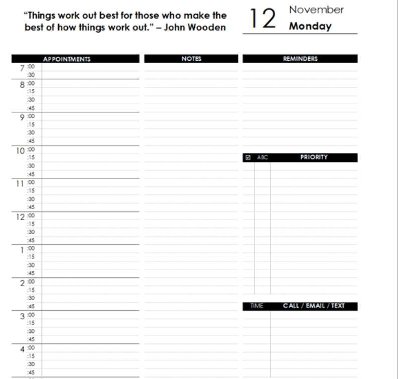 completely blank calendar template