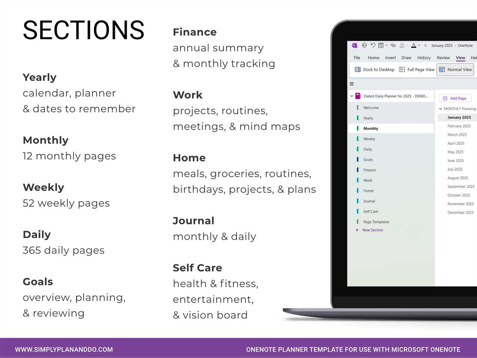 onenote 2025 calendar template