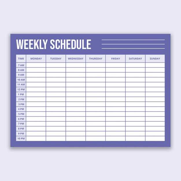 online weekly calendar template