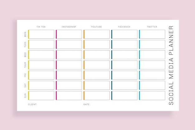 online weekly calendar template