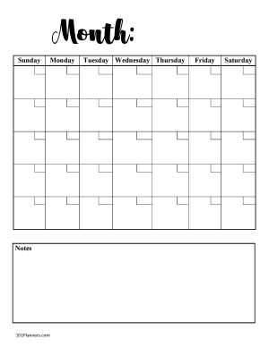 free download calendar template