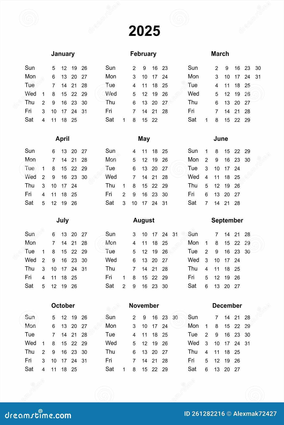 open office 2025 calendar template