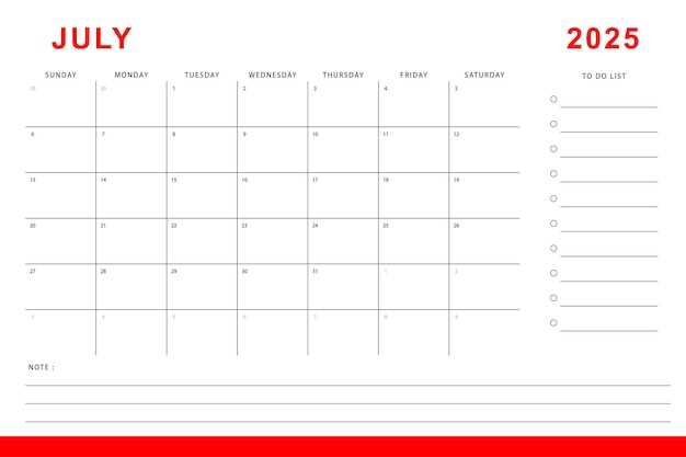 calendar template july 2026