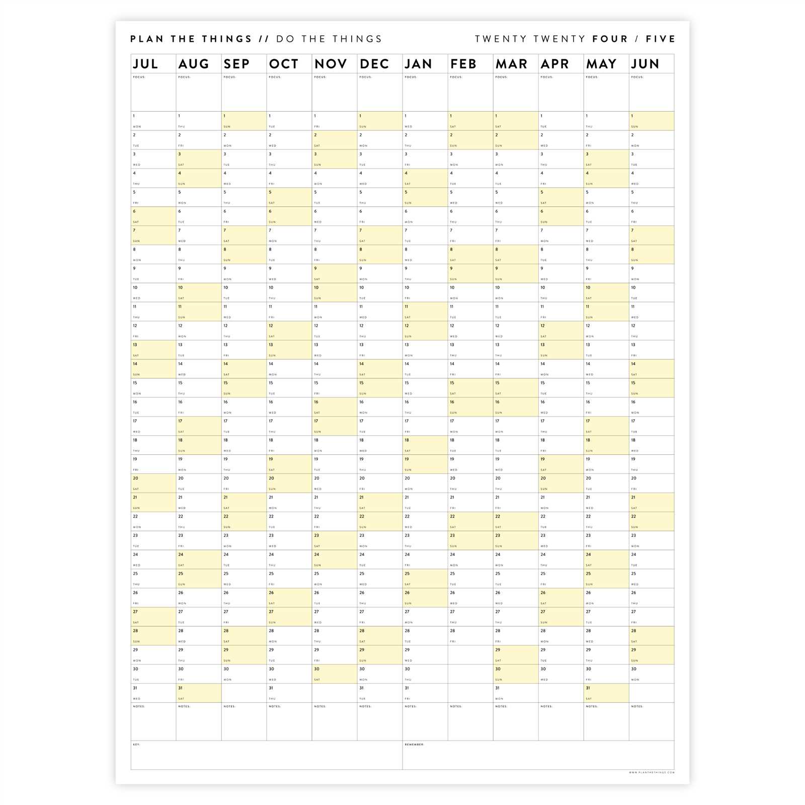 2025 16 academic calendar template