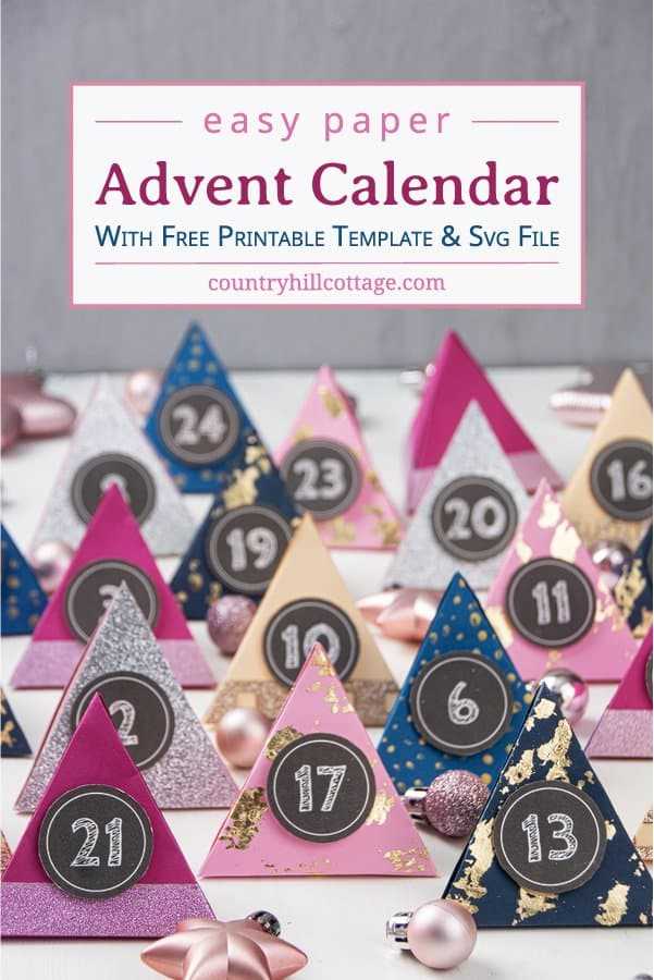 paper advent calendar template