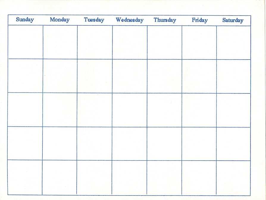 paper calendar template