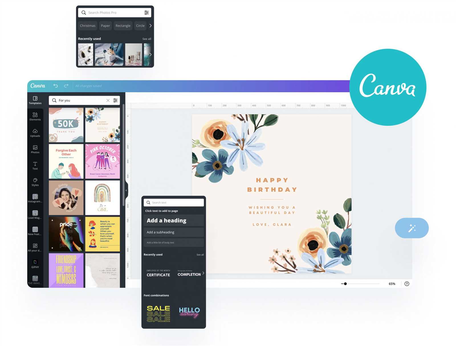 canva social media calendar template