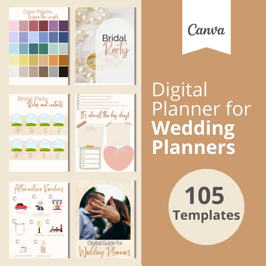 wedding planning calendar template