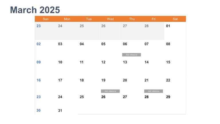 calendar powerpoint template 2025