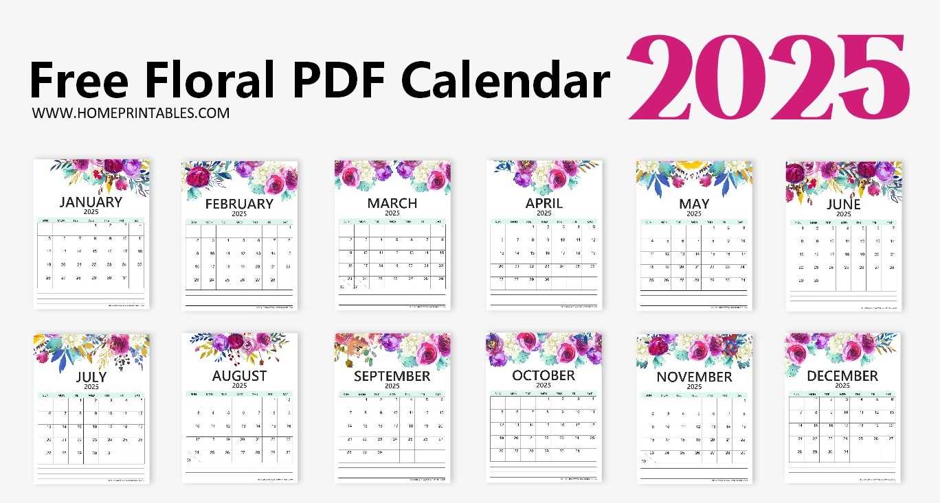 free calendar templates for 2025