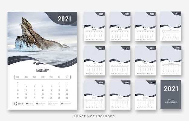 photo calendar template psd