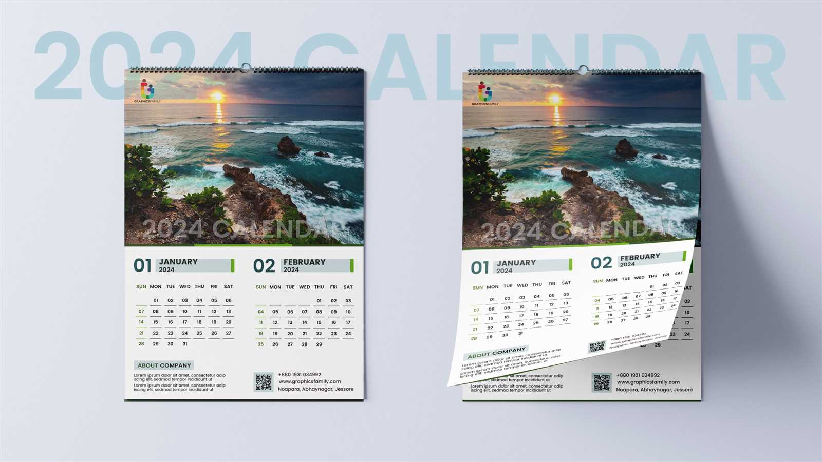 photoshop monthly calendar template