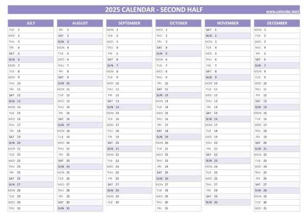 calendar planner 2025 template