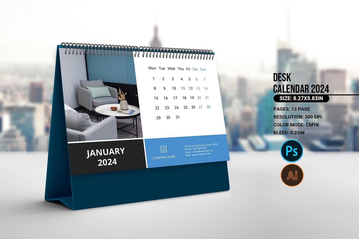 calendar template illustrator