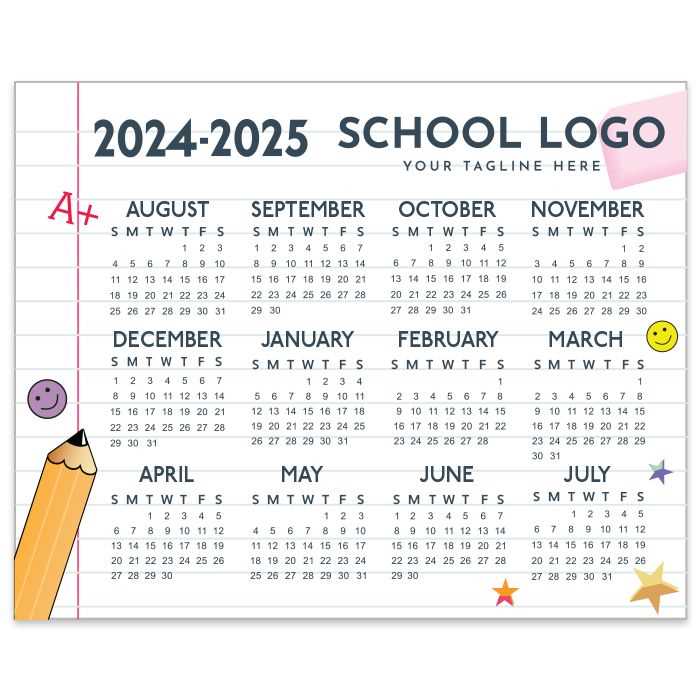 2026 academic calendar template