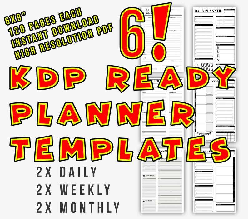 kdp calendar template