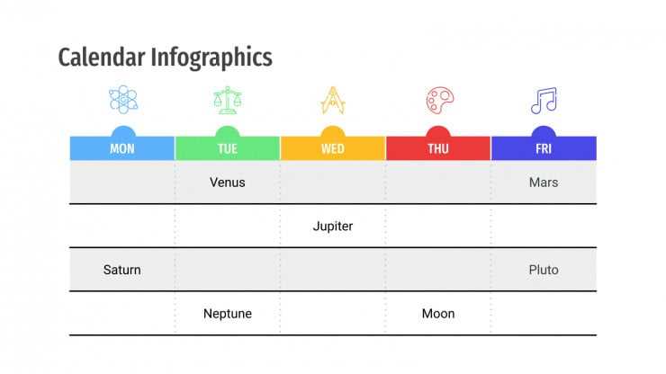 calendar template ppt