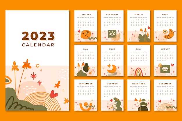 pocket calendar template