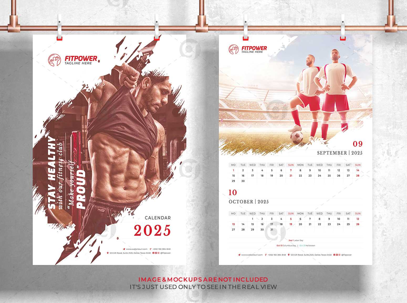 poster size calendar template