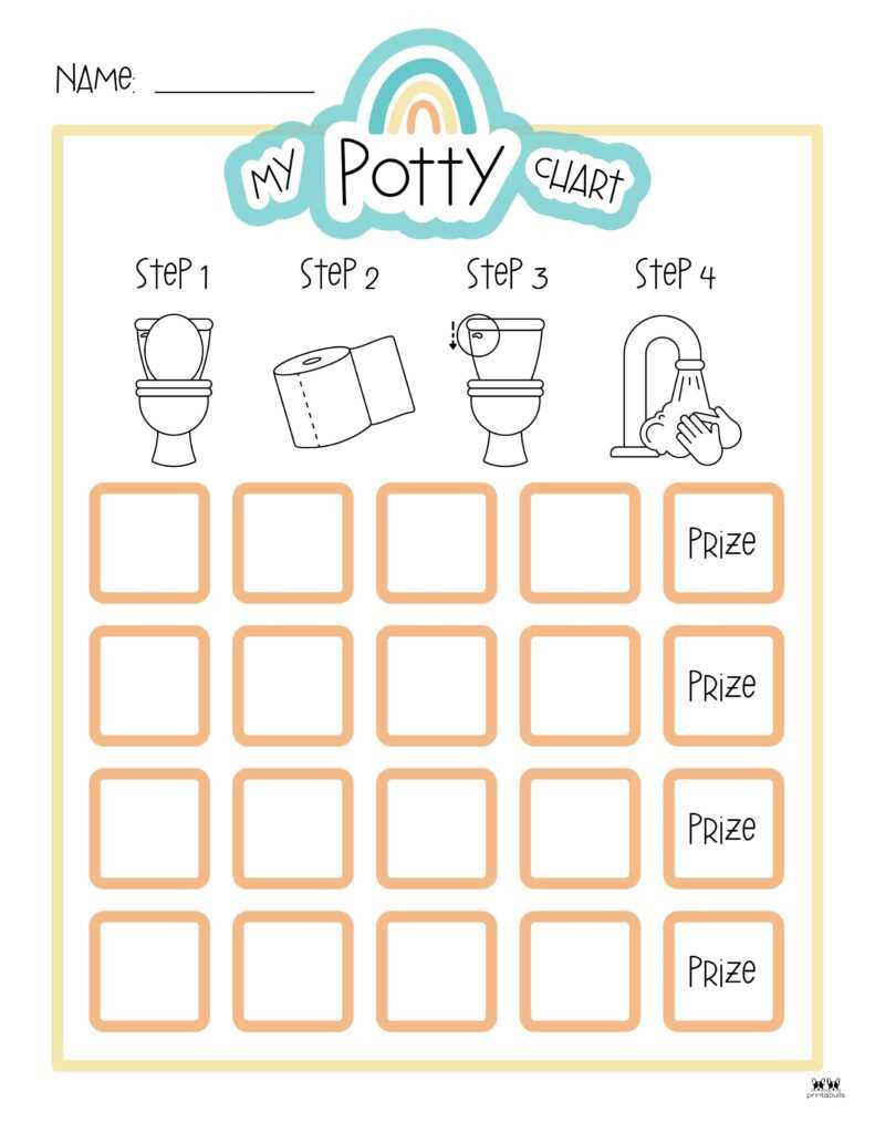 potty training calendar template