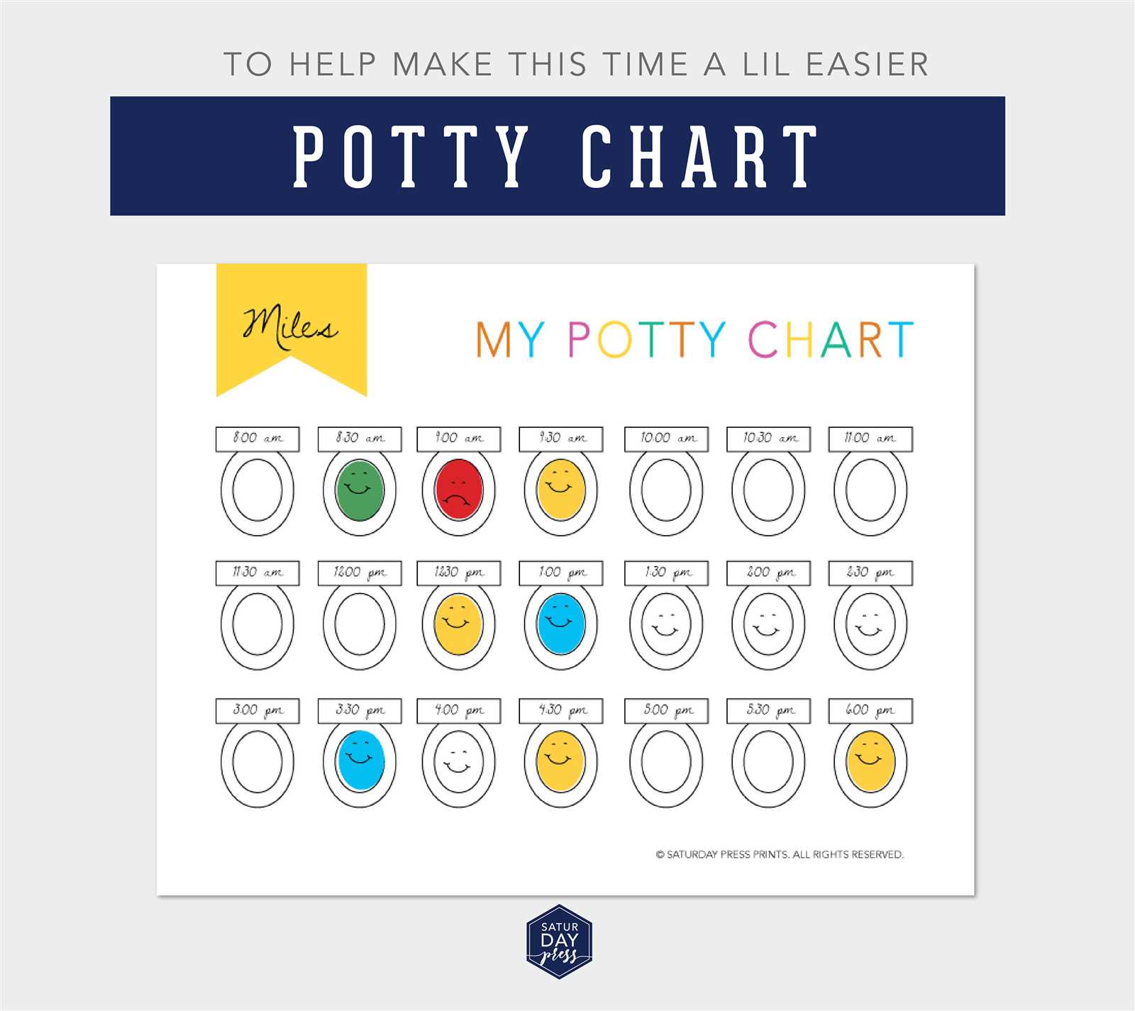 potty training calendar template