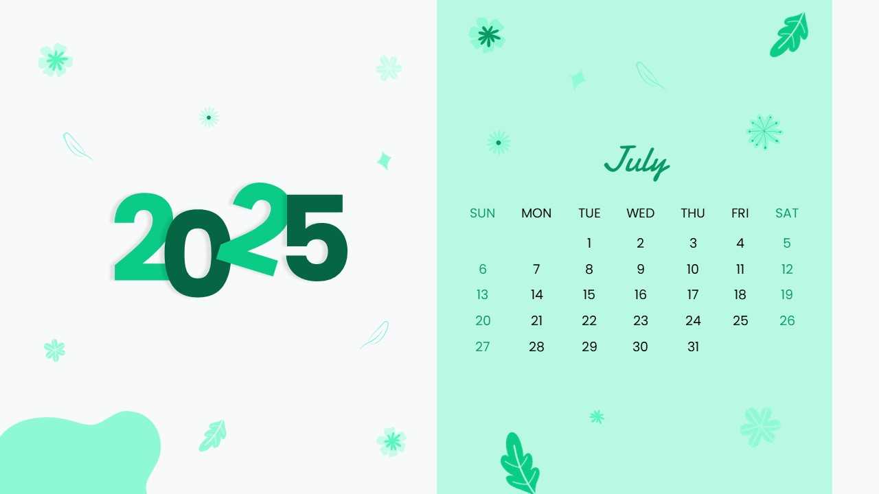 powerpoint calendar template 2025 free