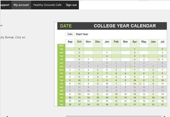 powerpoint yearly calendar template