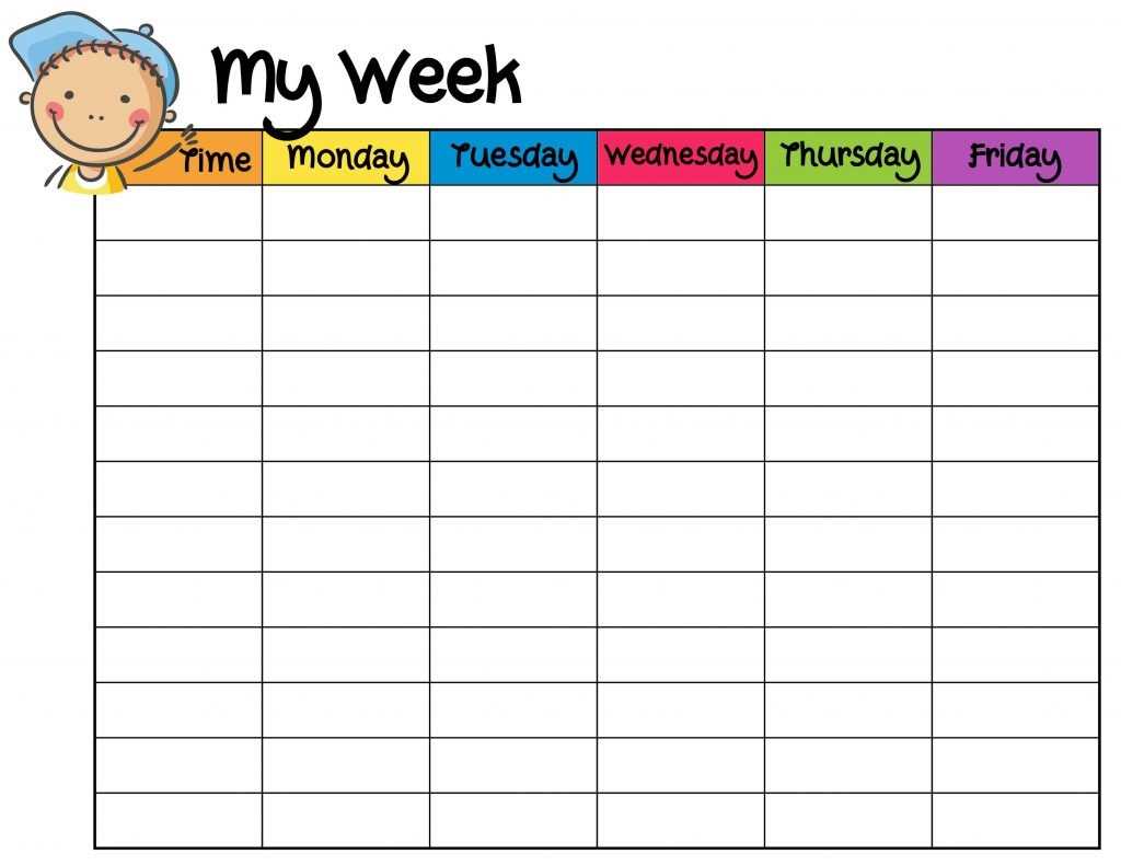 preschool curriculum calendar template